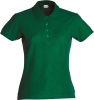 Clique Basic Polo Women Tummanvihreä