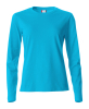 Clique Basic-t L/s Women Turkoosi