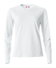 Clique Basic-t L/s Women Valkoinen