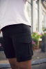 Clique Cargo Shorts Tummansininen