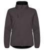Clique Classic Softshell Jacket Women Tummanharmaa