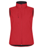 Clique Classic Softshell Vest Women Punainen