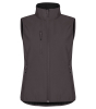 Clique Classic Softshell Vest Women Tummanharmaa