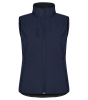 Clique Classic Softshell Vest Women Tummansininen