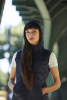 Clique Idaho Vest Women Tummansininen