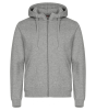 Clique Miami Hoody Full Zip Meleerattu Harmaa