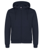 Clique Miami Hoody Full Zip Tummansininen