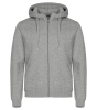 Clique Miami Hoody Fz Meleerattu Harmaa