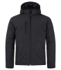 Clique Padded Hoody Softshell Musta