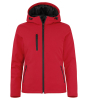 Clique Padded Hoody Softshell Women Punainen