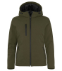 Clique Padded Hoody Softshell Women Sumunvihreä