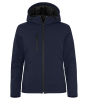 Clique Padded Hoody Softshell Women Tummansininen