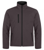 Clique Padded Softshell Jacket Tummanharmaa