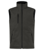 Clique Padded Softshell Vest Tummanharmaa