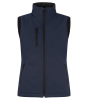 Clique Padded Softshell Vest Women Tummansininen
