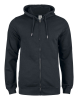 Clique Premium Oc Hoody Full Zip Musta