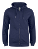 Clique Premium Oc Hoody Full Zip Tumman Sininen