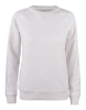 Clique Premium Oc Roundneck Women Luonnonvalkoinen Meleerattu