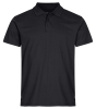 Clique Single Jersey Polo Musta