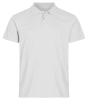 Clique Single Jersey Polo Valkoinen