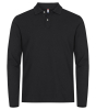 Clique Stretch Premium Polo L/s Musta