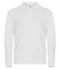 Clique Stretch Premium Polo L/s Valkoinen