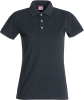 Clique Stretch Premium Polo Women Meleerattu Antrasiitti