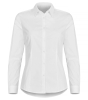 Clique Stretch Shirt L/s Women Valkoinen