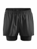 Craft Adv Essence 2-in-1 Stretch Shorts M Black