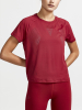 Craft Adv Tone Perforated Tee W Punainen