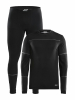Craft Baselayer Set M Musta/graniitti