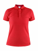 Craft Casual Polo Pique W Kirkkaanpunainen