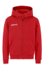 Craft Community 2.0 Logo Fz Hoodie Jr Kirkkaanpunainen