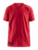 Craft Community Mix Ss Tee Jr Kirkkaanpunainen