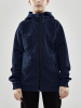 Craft Core Soul Full Zip Hood Jr Tummansininen