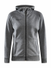 Craft Core Soul Full Zip Hood W Meleerattu Tummanharmaa