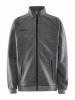 Craft Core Soul Full Zip Jacket Jr Meleerattu Tummanharmaa