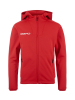 Craft Evolve 2.0 Brushed Hood Jacket Jr Kirkkaanpunainen