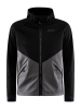 Craft Glide Hood Jacket M Musta/graniitti