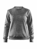 Craft Leisure Crewneck W Meleerattu Tummanharmaa