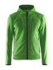 Craft Leisure Full Zip Hood M Vihreä/musta/meleerattu Harmaa