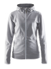 Craft Leisure Full Zip Hood W Grey Melange / White / Grey Melange
