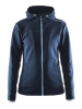 Craft Leisure Full Zip Hood W Tummansininen