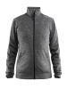 Craft Leisure Jacket W Meleerattu Tummanharmaa