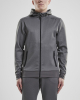 Craft Noble Full Zip Hood M Meleerattu Tummanharmaa