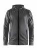 Craft Noble Full Zip Hood M Meleerattu Tummanharmaa
