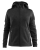 Craft Noble Hood Jacket W Meleerattu Musta/musta/platina