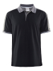 Craft Noble Polo Pique Shirt M Musta/meleerattu Tummanharmaa