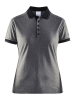 Craft Noble Polo Pique Shirt W Meleerattu Tummanharmaa