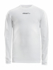 Craft Pro Control Compression Long Sleeve Jr Valkoinen